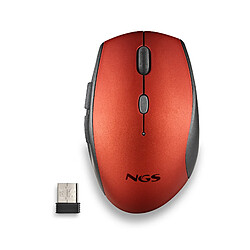 Acheter NGS BEE RED: Souris ergonomique sans fil avec boutons silencieux. DPI réglable: 800/1200/1600. Droiters. Plug & Play. Couleur rouge.