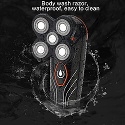 Universal Rasoir électrique à 5 lames USB rechargeable pour homme tête flottante automatique barbe cheveux accessoires rasoir chauve pas cher