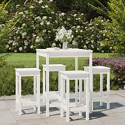 vidaXL Ensemble de bar de jardin 5 pcs