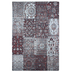 Thedecofactory PERSIAN - Tapis imprimé patchwork de motifs orientaux bleu 145x200 