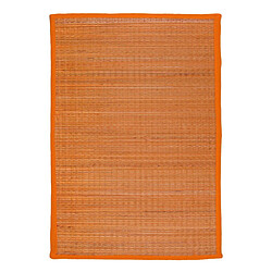 Thedecofactory UNITED - Tapis en jonc de mer orange 70x110