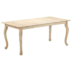 vidaXL Table de salle à manger 180x90x77 cm Bois de manguier massif