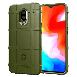 Wewoo Coque Housse en silicone à couverture totale pour protection antichoc pourOnePlus 6T (vert armée)