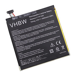 vhbw Li-Polymer Batterie 3900mAh (3.8V) pour tablette, Netbook Asus MeMo Pad 8, 8 ME181A, 8 ME181C, 8 ME181CX comme C11P1329, C11-P1329.