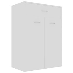 vidaXL Armoire à chaussures Blanc 60x35x84 cm Bois d'ingénierie