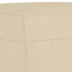 Acheter vidaXL Repose-pied Crème 60x50x41 cm Tissu