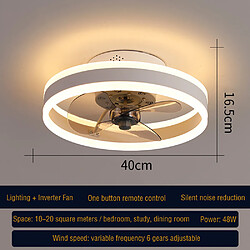 Universal Ventilateur LED Plafonnier - Doré