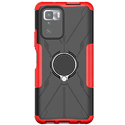 Coque en TPU anti-chute avec béquille pour votre Xiaomi Redmi Note 10 Pro 5G/Poco X3 GT - rouge