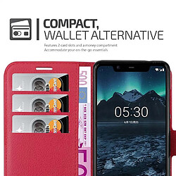 Acheter Cadorabo Coque Nokia 5,1 Etui en Rouge