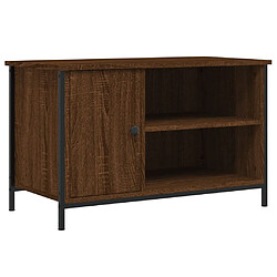 vidaXL Meuble TV Chêne marron 80x40x50 cm Bois d'ingénierie