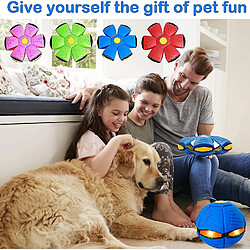 2023 New Pet Toy Flying Saucer Ball, Flying Saucer Ball Dog Toy, Pet Toy Flying Saucer, Flying Saucer Dog Toy Ball For Dogs No Lights Red