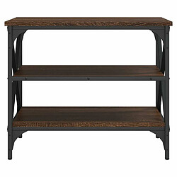 Maison Chic Meuble TV scandinave - Banc TV pour salon Chêne marron 60x40x50 cm Bois d'ingénierie -MN43256 pas cher