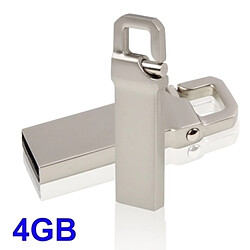 Wewoo Clé USB Disque flash métallique de 4 Go de style porte-clés USB 2.0