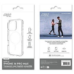 My Way Myway Coque de Protection pour iPhone 16 Pro Max MagSafe Transparent