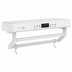 Electric Sun Sèche-serviettes électrique - Avec désinfectant UV, salle de bain ou cuisine, murale, L60cm, 450W, ElectricSun PREMIUM Blanche pas cher