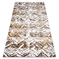 RUGSX Tapis ACRYLIQUE DIZAYN 121 beige jaune 100x300 cm