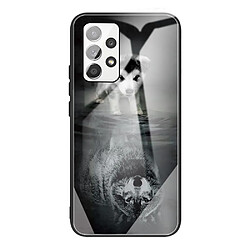 Coque en TPU antichoc chien et loup pour votre Samsung Galaxy A33 5G