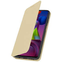 Avizar Housse Samsung Galaxy M51 Étui Folio Portefeuille Fonction Support Or