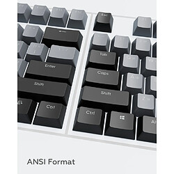 Dark Project - KS-46 PBT Keycaps (ENG/RU/UA | Black/Grey) pas cher