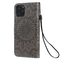 Avis Wewoo Coque Étui en cuir PU avec empreinte horizontale à motif de tournesol pour iPhone 11 Pro support et logements cartes portefeuille et lanière