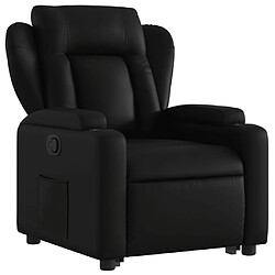 Avis vidaXL Fauteuil inclinable Noir Similicuir