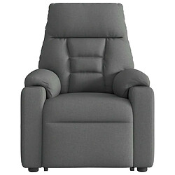 Acheter vidaXL Fauteuil de massage inclinable Gris foncé Tissu