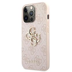 Guess Maroquinerie Guess 4G Big Metal Logo - Coque pour iPhone 13 Pro (Rose)