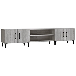 Maison Chic Meuble TV scandinave gris - Banc TV pour salon Sonoma 180x31,5x40 cm bois d'ingénierie -MN45261