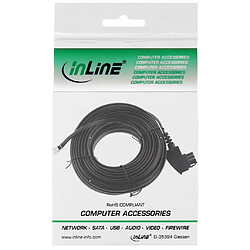 Câble TAE-F pour filtre DSL, InLine®, prise TAE-F à prise Western 6/2 DEC, 15m