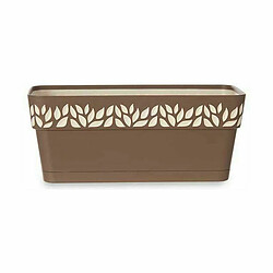 Avis Jardinière auto-arrosante Stefanplast Cloe Marron Plastique 13,3 x 12,3 x 29,3 cm (12 Unités)