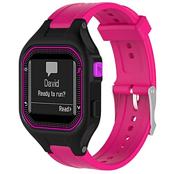 Wewoo Bracelet pour montre connectée Dragonne réglable femme Garmin Forerunner 25 Rose Red