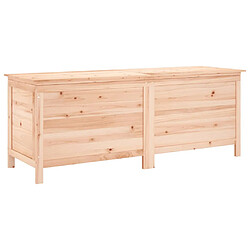 vidaXL Boîte de rangement de jardin 150x50x56,5 cm bois massif sapin