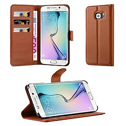 Cadorabo Coque Samsung Galaxy S6 EDGE Etui en Brun