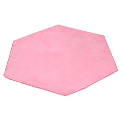 Acheter peluche douce enfants tente tapis tapis coussin coussin chambre - hexagonal rose