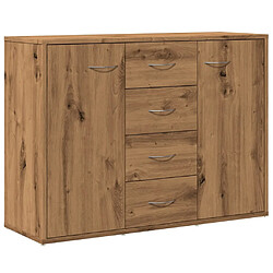 vidaXL Buffet chêne artisanal 88x30x64 cm bois d'ingénierie