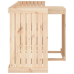 Acheter vidaXL Set de balcon 2 places bois de pin massif