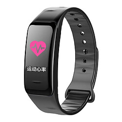 Wewoo Bracelet connecté Smartwatch Fitness Tracker Smartband écran IPS 0,96 pouce, étanche IP67, mode Sports de soutien / pression artérielle / moniteur de sommeil / de fréquence cardiaque / de fatigue / rappel sédentaire noir