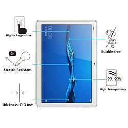 Wewoo Verre trempé Tablette pour Huawei MediaPad M3 Lite 10.1 0.3mm 9H dureté Film d'écran