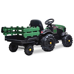 Jamara Ride-on Tracteur Super Load ac Remorque vert 12V