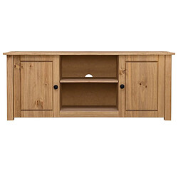 Maison Chic Meuble TV scandinave - Banc TV pour salon 120x40x50 cm Bois de pin massif Gamme Panama -MN67680