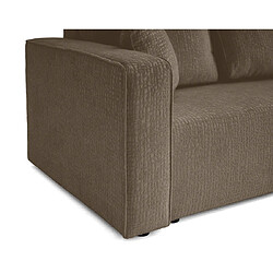 Acheter Bestmobilier Topaze - canapé 3 places - convertible avec coffre - en tissu velours relief