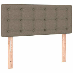 Acheter Maison Chic Tête de lit scandinave à LED,meuble de chambre Taupe 90x5x78/88 cm Tissu -MN77532