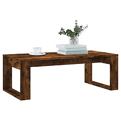 Avis Maison Chic Table basse,Table Console Table d'appoint, Table pour salon chêne fumé 102x50x35 cm bois d'ingénierie -MN13379