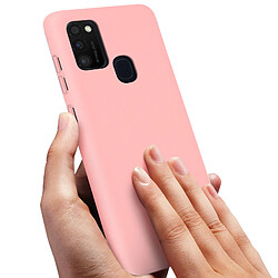 Avizar Coque Galaxy M21 / M31 / M30s Silicone Semi-rigide Finition Soft Touch rose pas cher