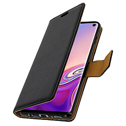 Avizar Housse Samsung Galaxy S10 Etui Portefeuille Protection Folio Stand Vidéo - Noir