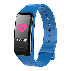 Wewoo Bracelet connecté Smartwatch Fitness Tracker Smartband écran IPS 0,96 pouce, IP67 étanche, mode Sports de soutien / pression artérielle / moniteur de sommeil / de fréquence cardiaque / de fatigue / rappel sédentaire bleu