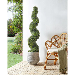 Beliani Plante artificielle BUXUS SPIRAL TREE 158 cm