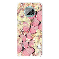 Coque en TPU impression de motif clair papillon rose pour votre Xiaomi Mi 10T Lite 5G