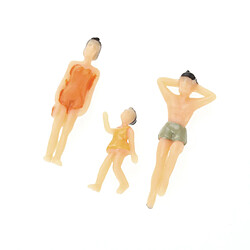 Avis Peints Modèle Plage gens figures pack 1:75 de 20pcs