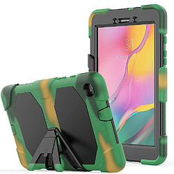 Coque en TPU + Silicone antichoc avec béquille camouflage pour votre Samsung Galaxy Tab A 8.0 Wi-Fi (2019) SM-T290/T295